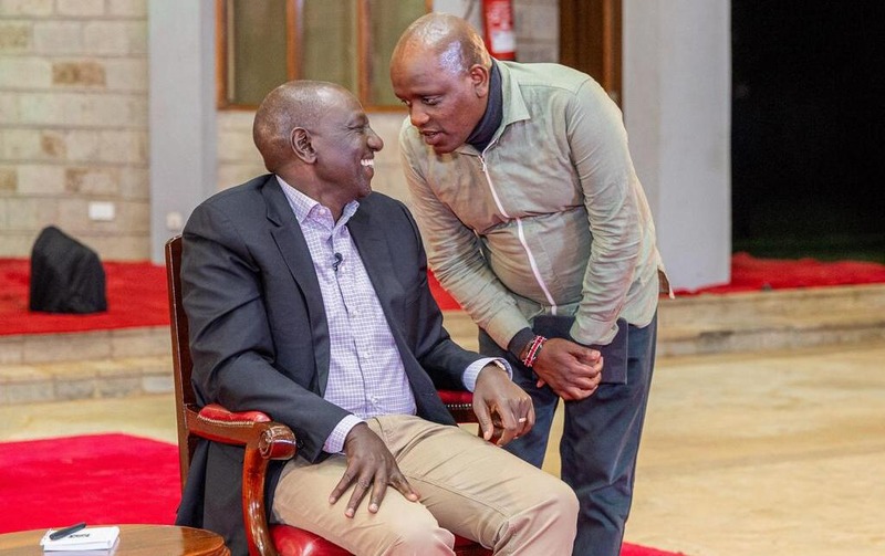 President William Ruto and Dennis Itumbi, the Head of Presidential Special Projects and Creative Economy. (X/Dennis Itumbi)