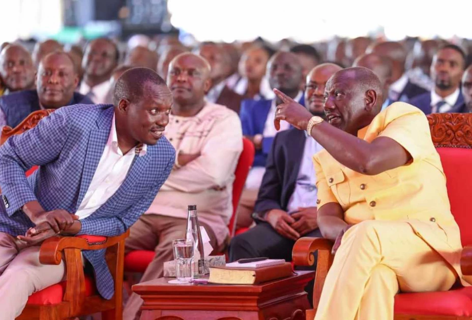 KISII GOVERNOR SIMBA ARATI WITH PRESIDENT RUTO