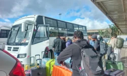 Airlines transfer passengers at JKIA to hotels following flight disruptions.